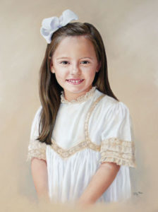 Pastel Portrait of a Young Girl by Lisa Ober