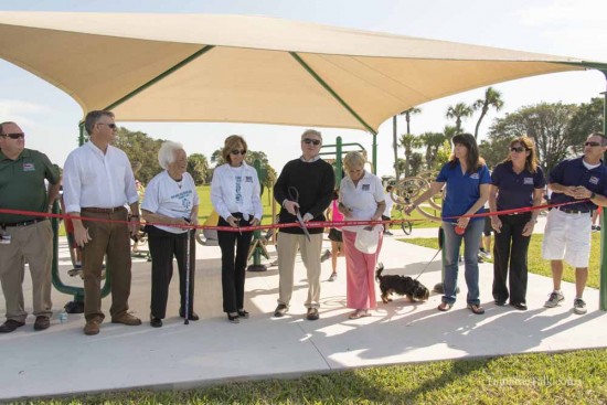 Tamarac Mayor and Commissioners were on hand for the ribbon cutting for the new park.