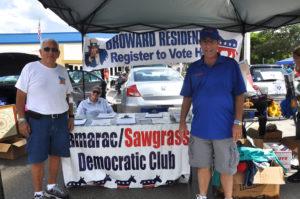 Woodlands Resident Joel Davidson who is President of the Tamarac Democratic Club always attends event.