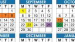 Official 2025/26 Broward County Public Schools Color Calendar
