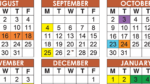 Official 2023-2024 Broward County Public Schools Color Calendar