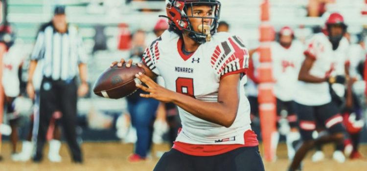 Monarch’s A.J. Hairston Throws 7 Touchdowns Passes for Win on Monday Night