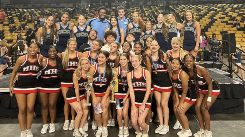 Monarch High School Cheerleading Team Wins 1st Place in Routine at UCA Camp