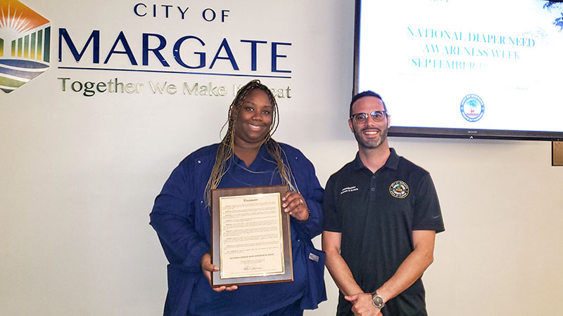 Margate Declares National Diaper Need Awareness Week, Sheds Light on Crucial Community Issue