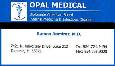 Ramon Ramirez MD Internal Medicine and Infectious Disease