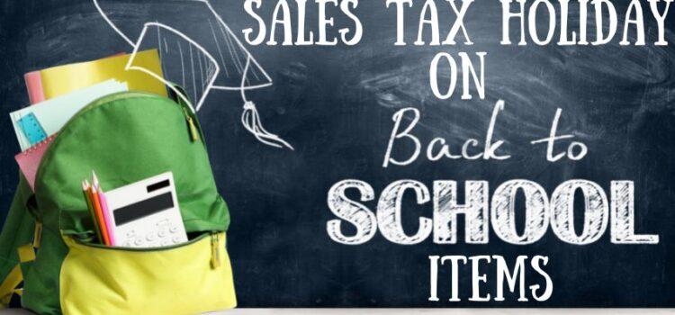 Sales Tax ‘Holiday’ Helps Usher in School Year