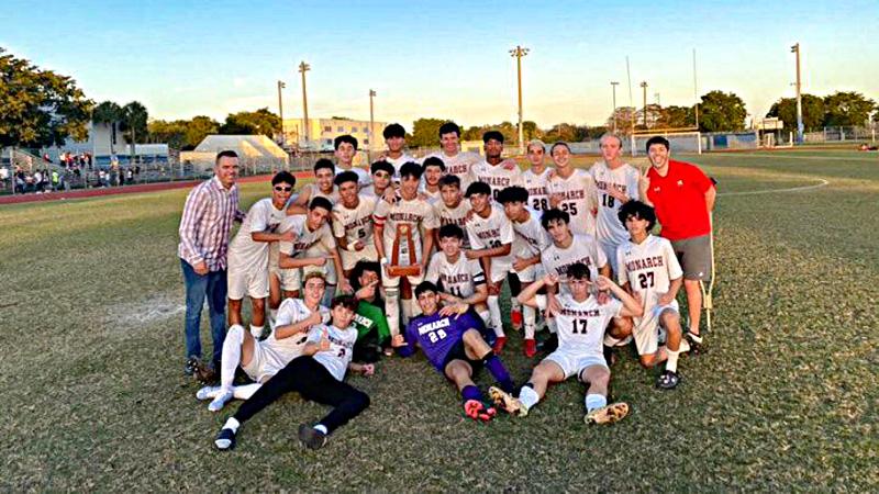 Monarch High School Boys Soccer Wins 2nd Straight District Championship